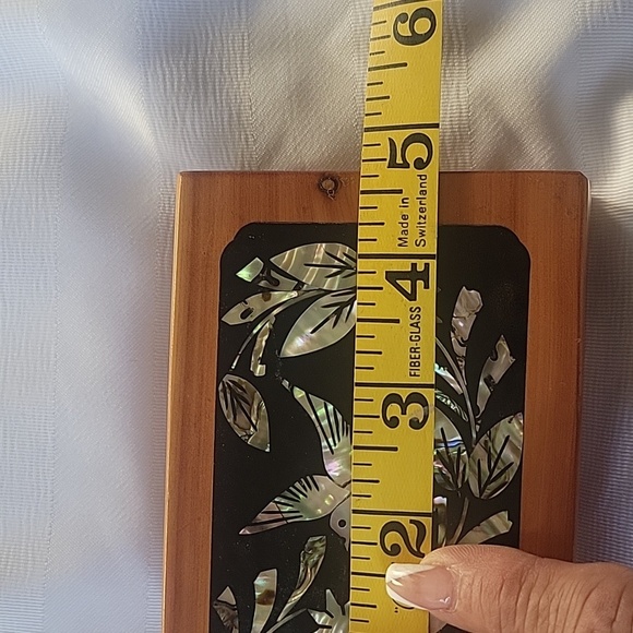 Artel La Paz Wooden Box with Mother of Pearl Inlaid Bird Design - Picture 10 of 11